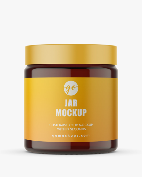 Download Amber Jar Mockup Cosmetics Jars Jars Pharmacy Go Mockups