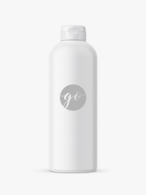 Matt cosmetic bottle mockup