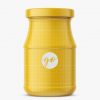 Mustard jar mockup