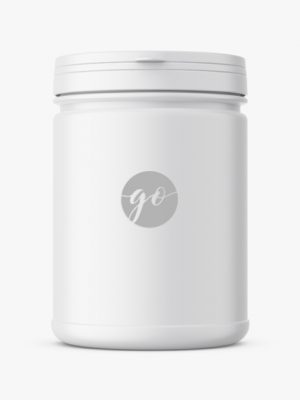 Supplement jar mockup / matt