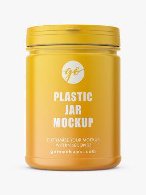 Supplement jar mockup / matt