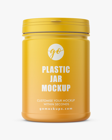 2 Lbs Jar Supplement Mockup - Mockup Daddy