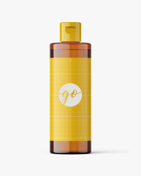 Cosmetic bottle mockup 100 ml / amber