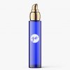 Glass bottle blue mockup with airless pump