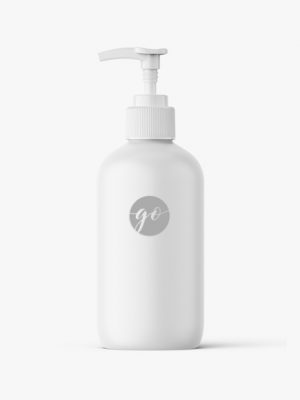 Matt cosmetic bottle mockup #P0023