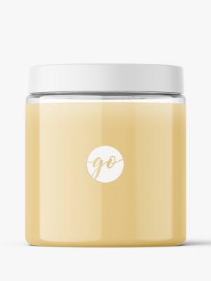 Cosmetic jar mockup 250 ml