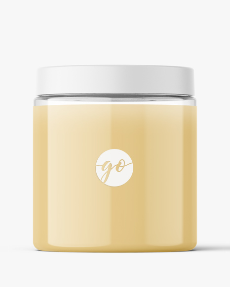 Download Transparent Jar Mockup 250 Ml Cosmetics Jars Jars Pharmacy Go Mockups