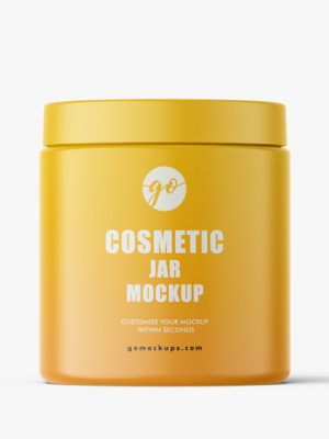 Cosmetic jar mockup 250 ml