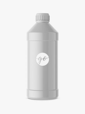 Glossy Household Bottle Mockup