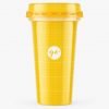 Glossy Yorurt Cup Mockup