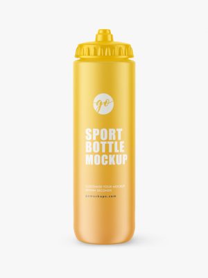 Plastic Sport Bottle Mockup