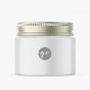 Matte plastic jar mockup