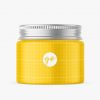 Matte plastic jar mockup