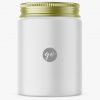 Matte plastic jar mockup P0030