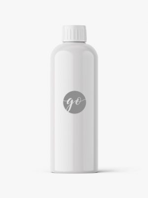 Glossy cosmetic bottle mockup #P0033