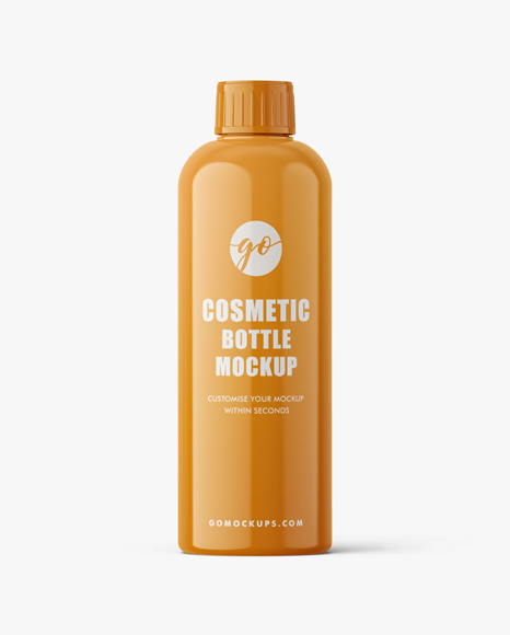 Glossy cosmetic bottle mockup #P0033