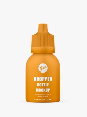 Dropper bottle mockup #P0035