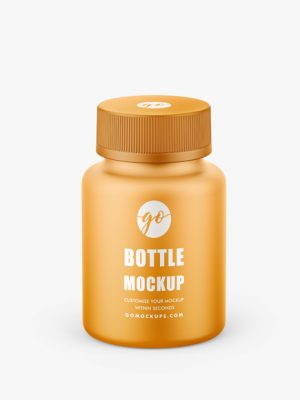 Matte bottle mockup #P0038