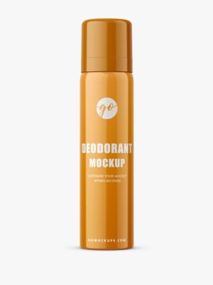 Glossy deodorant bottle mockup P0040