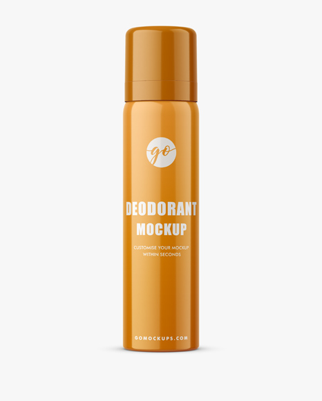 Download Glossy Deodorant Bottle Mockup P0040 Bottles Cosmetics Gomockups