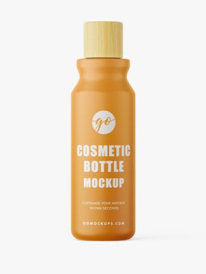 Matt cosmetic bottle mockup #P0041