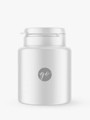 Matt pills bottle mockup #P0042