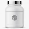 Matte nutrition jar mockup