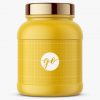 Matte nutrition jar mockup