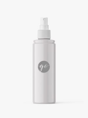 Spray cosmetic bottle mockup #P0043