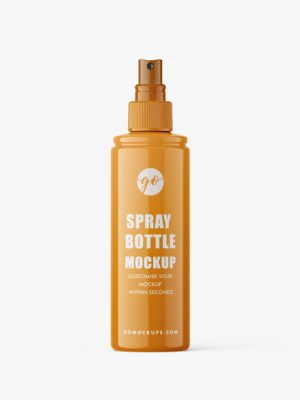 Spray cosmetic bottle mockup #P0043