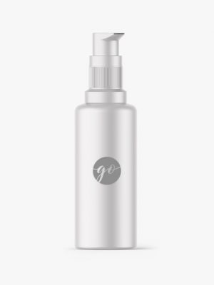 Matt cosmetic bottle mockup #P0043