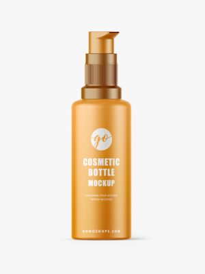 Matt cosmetic bottle mockup #P0043