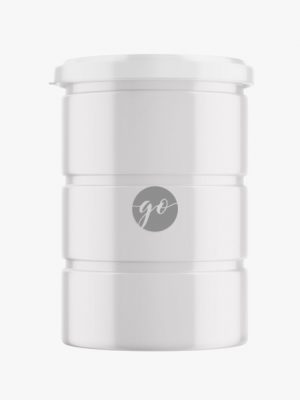 Glossy jar mockup #P0047