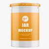 Glossy jar mockup #P0047