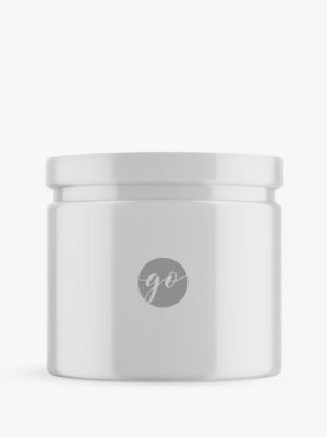 Glossy jar mockup #P0048